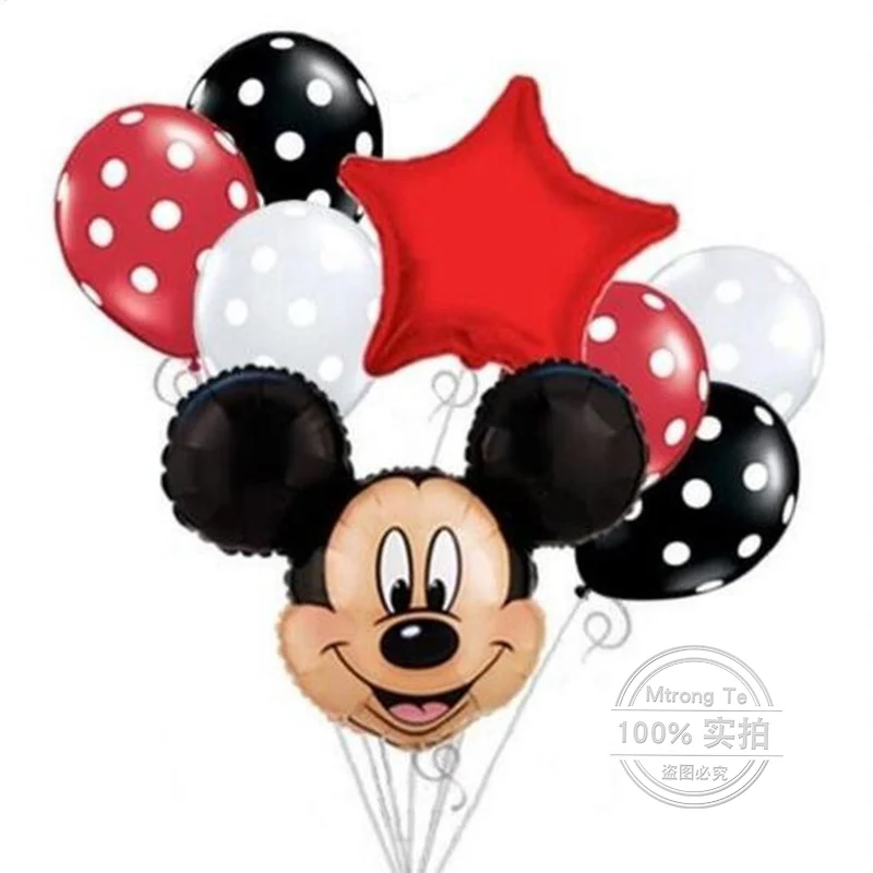 8pcs Happy birthday mickey minnie mouse Foil Balloons 12 inch wave point latex Balloons Baby party decoration globos Mtrong Te
8pcs Happy birthday mickey minnie mouse Foil Balloons 12 inch wave point latex Balloons Baby party decoration globos Mtrong Te