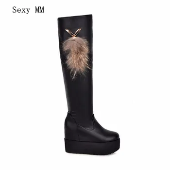 Autumn Winter Warm Platform Wedges High Heel Boots Women Over-the-Knee Boots Woman Thigh High Boots Plus Size 34-40.41.42.43
Autumn Winter Warm Platform Wedges High Heel Boots Women Over-the-Knee Boots Woman Thigh High Boots Plus Size 34-40.41.42.43