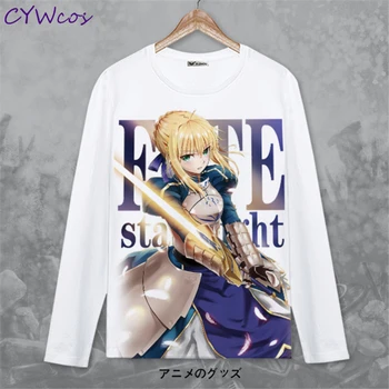 Fate stay night Saber Altria Pendragon Autumn Long Sleeves T-shirt Cosplay Anime Print Women Blouse Sweatshirts Daily Top Shirt
Fate stay night Saber Altria Pendragon Autumn Long Sleeves T-shirt Cosplay Anime Print Women Blouse Sweatshirts Daily Top Shirt