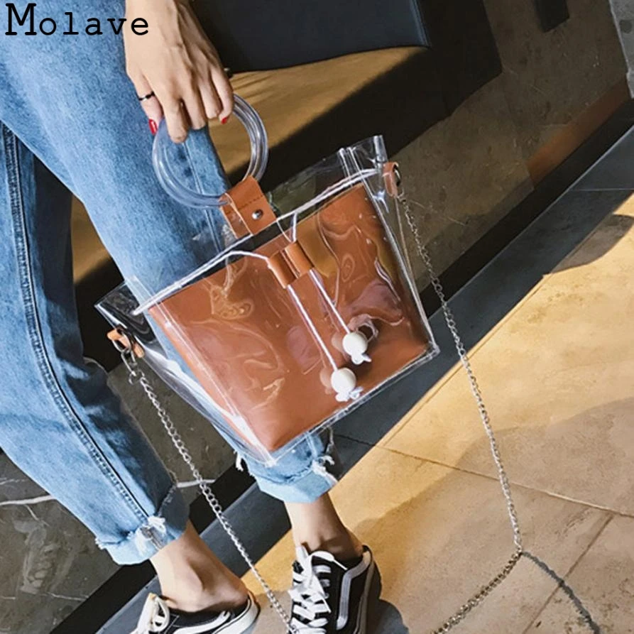 MOLAVE Fashion Women Mini Small Shoulder Bag Clear Transparent Drawstring Girls Cute Composite Bag Female Handbags 51.August.12
MOLAVE Fashion Women Mini Small Shoulder Bag Clear Transparent Drawstring Girls Cute Composite Bag Female Handbags 51.August.12