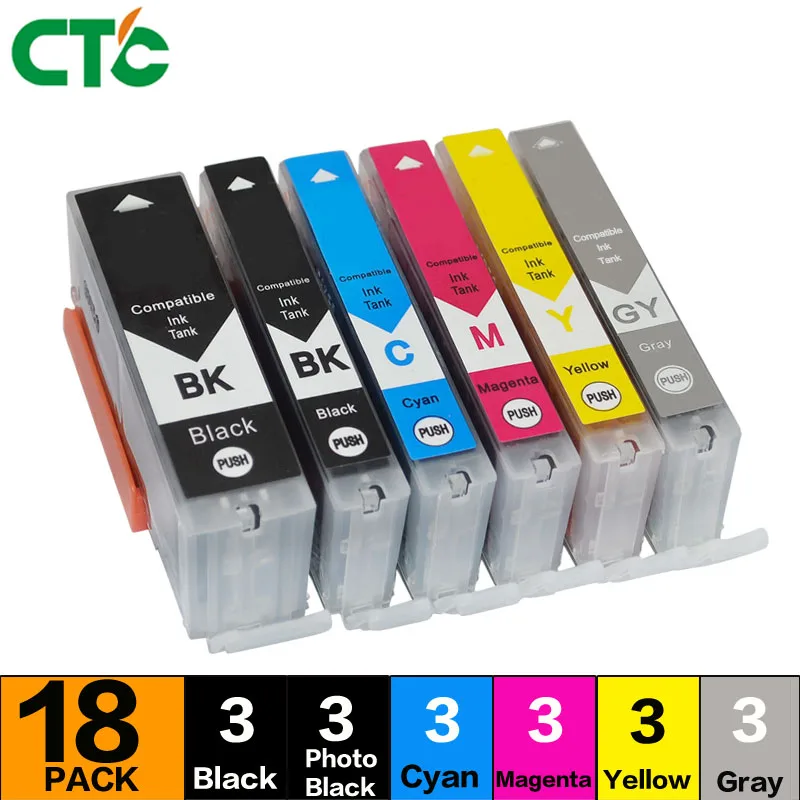18PCS PGI-570XL CLI-571XL FOR Canon TS 5055 9055 5050 5051 5052 5053 Printer ink cartridge pgi570 cli571 with GY INKS
18PCS PGI-570XL CLI-571XL FOR Canon TS 5055 9055 5050 5051 5052 5053 Printer ink cartridge pgi570 cli571 with GY INKS