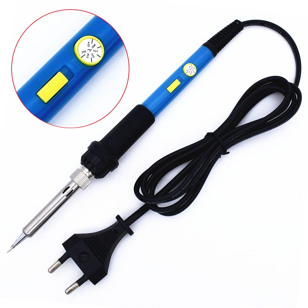 Electric Soldering Iron 60W 220V Adjustable Temperature Solder Welding Repair Tools with Power Switch EU Plug for Electronics
Electric Soldering Iron 60W 220V Adjustable Temperature Solder Welding Repair Tools with Power Switch EU Plug for Electronics