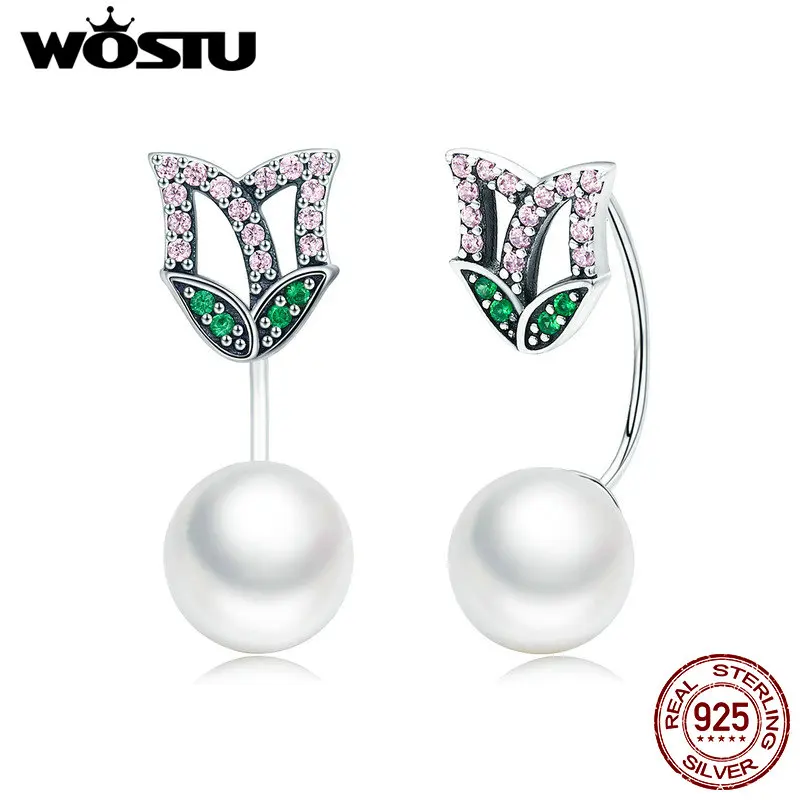 WOSTU 100% 925 Sterling Silver & Pearl Luminous Tulip Flowers Drop Earrings for Women S925 Silver Jewelry Birthday Gift FIE303
WOSTU 100% 925 Sterling Silver & Pearl Luminous Tulip Flowers Drop Earrings for Women S925 Silver Jewelry Birthday Gift FIE303