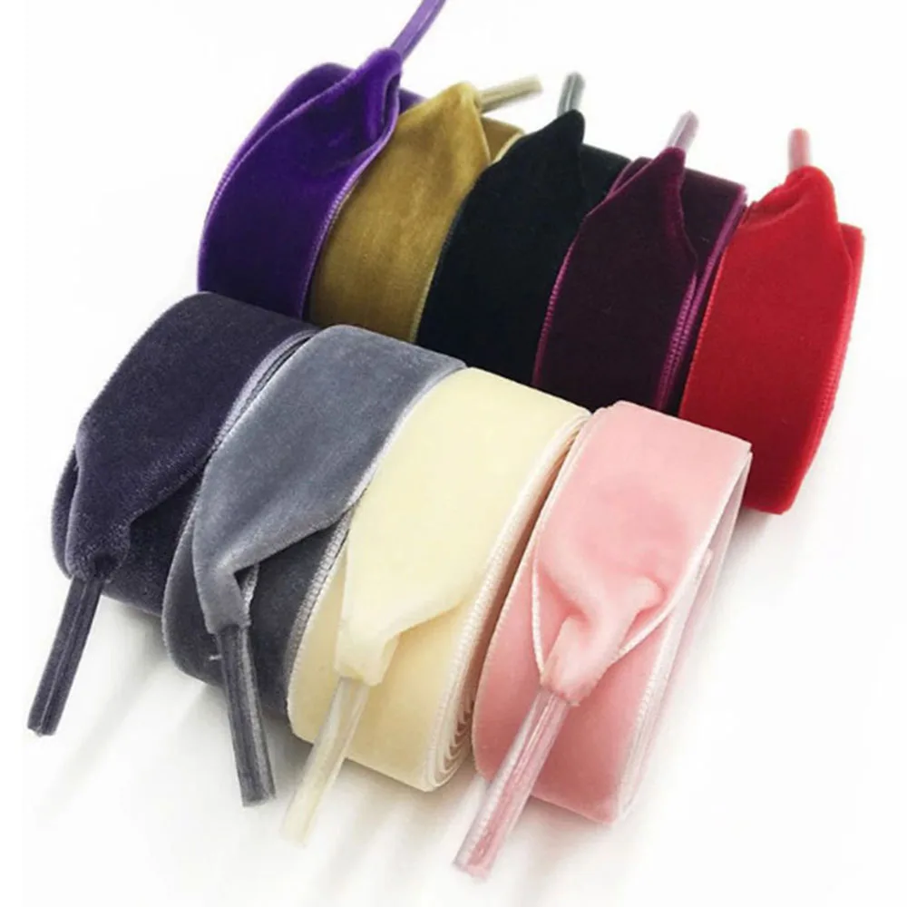 120 cm Length 1.6 cm Width Velvet Surface Shoelaces Women Men Black White Blue Colorful Leather Sports Casual Shoes Laces
120 cm Length 1.6 cm Width Velvet Surface Shoelaces Women Men Black White Blue Colorful Leather Sports Casual Shoes Laces