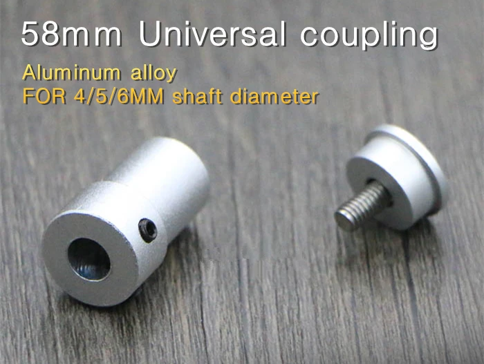 Motor Shafts Device,58mm Omnidirectional Wheel Coupling,Aluminum Alloy Car Motor Connector FOR 4/5/6MM Shaft Diameter + Mounting
Motor Shafts Device,58mm Omnidirectional Wheel Coupling,Aluminum Alloy Car Motor Connector FOR 4/5/6MM Shaft Diameter + Mounting