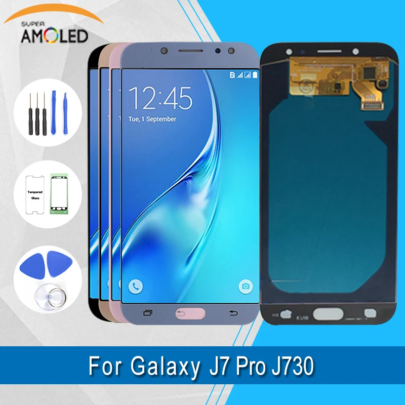 for Samsung Galaxy J7 Pro 2017 J730F Lcd Super Amoled LCDs Touch Screen Assembly Repair Parts and LCDs Display with Tools
for Samsung Galaxy J7 Pro 2017 J730F Lcd Super Amoled LCDs Touch Screen Assembly Repair Parts and LCDs Display with Tools