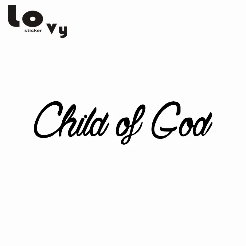 Виниловая наклейка ребенок богов Окно бампер Иисус крест любовь|child car sticker|window