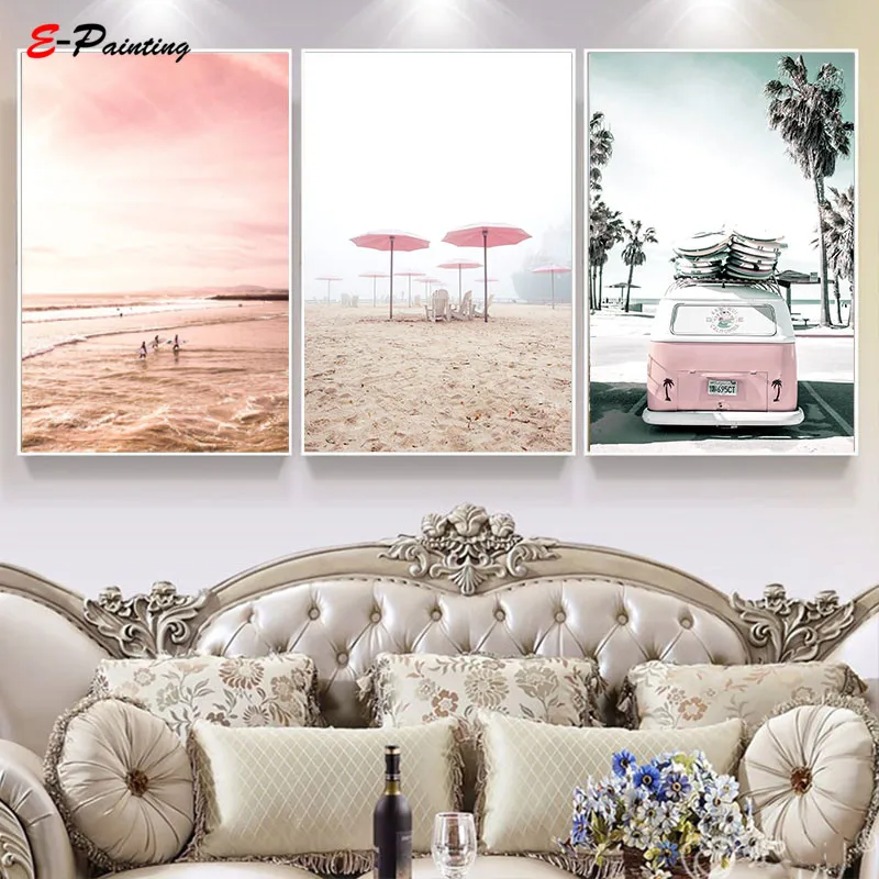 Nordic Canvas Painting Sunset Pink Beach Print Wall Art Retro Beach Poster Modern Living Room Home Decor Christmas Gift
Nordic Canvas Painting Sunset Pink Beach Print Wall Art Retro Beach Poster Modern Living Room Home Decor Christmas Gift