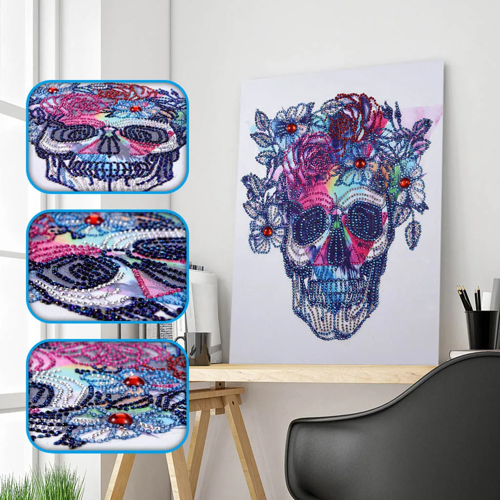 Skull Diamond Painting DIY 5D Partial Drill Cross Stitch Kits Crystal Rhinestone Of Picture Serial special shaped diamond paint
Skull Diamond Painting DIY 5D Partial Drill Cross Stitch Kits Crystal Rhinestone Of Picture Serial special shaped diamond paint