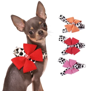 Rhinestone Bows Harness For Small Dog New Senior Pet Leads Littlest Pet Shop Leash Cute Doggie Walking Running Vest Clothes
Rhinestone Bows Harness For Small Dog New Senior Pet Leads Littlest Pet Shop Leash Cute Doggie Walking Running Vest Clothes