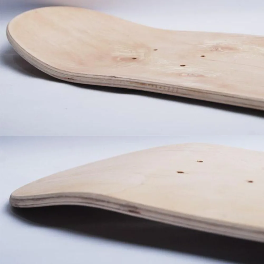 2019 8inch 8 Layer Maple Blank Double Concave Skateboards Natural Skate Deck Board Skateboards