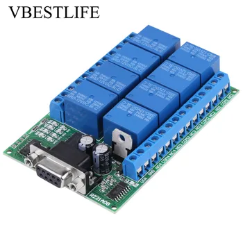 12V 8-Channel Relay DB9 RS 232 Relay Module Smart Home Remote Control Switch Relay Board
12V 8-Channel Relay DB9 RS 232 Relay Module Smart Home Remote Control Switch Relay Board