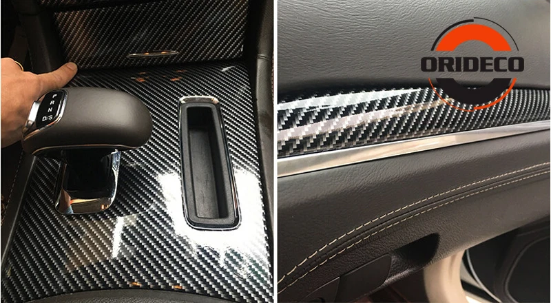 black 2D Glossy Gold Carbon Fiber Vinyl