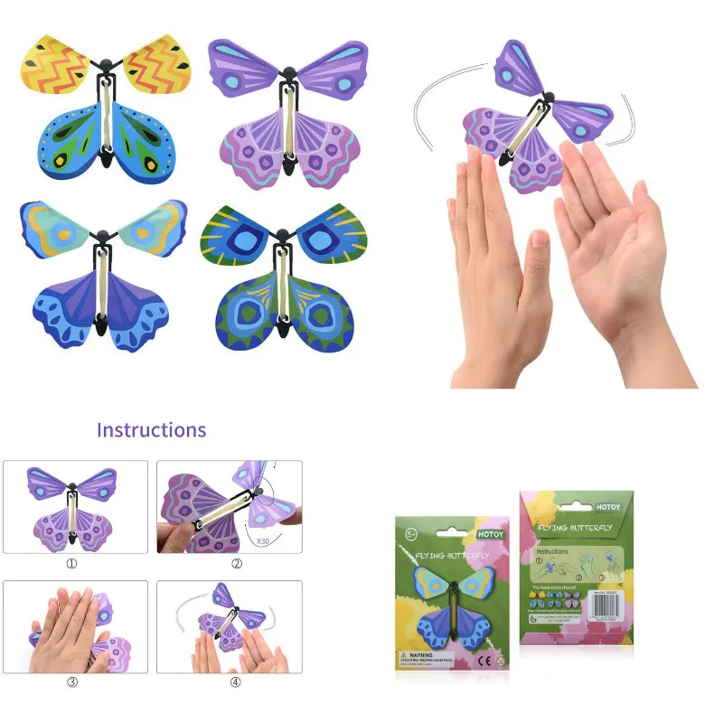 wholesale 100pcs lot magic flying butterfly from empty hands freedom butterfly magic tricks Mentalism magie baby toy magic props
wholesale 100pcs lot magic flying butterfly from empty hands freedom butterfly magic tricks Mentalism magie baby toy magic props