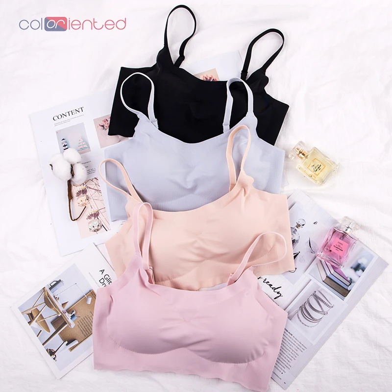 COLORIENTED Bra Pure Color Seamless Super Thin Underwear No Steel Ring Vest 2018 Autumn Winter New Lingerie Temperament Girl 062
COLORIENTED Bra Pure Color Seamless Super Thin Underwear No Steel Ring Vest 2018 Autumn Winter New Lingerie Temperament Girl 062