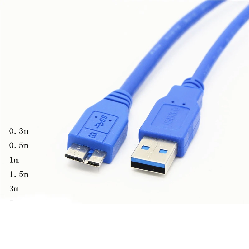 Top Quality USB 3.0 Type A Male to Micro B Male Extension Cable Cord Adapter Super Speed Data Transfer
Top Quality USB 3.0 Type A Male to Micro B Male Extension Cable Cord Adapter Super Speed Data Transfer