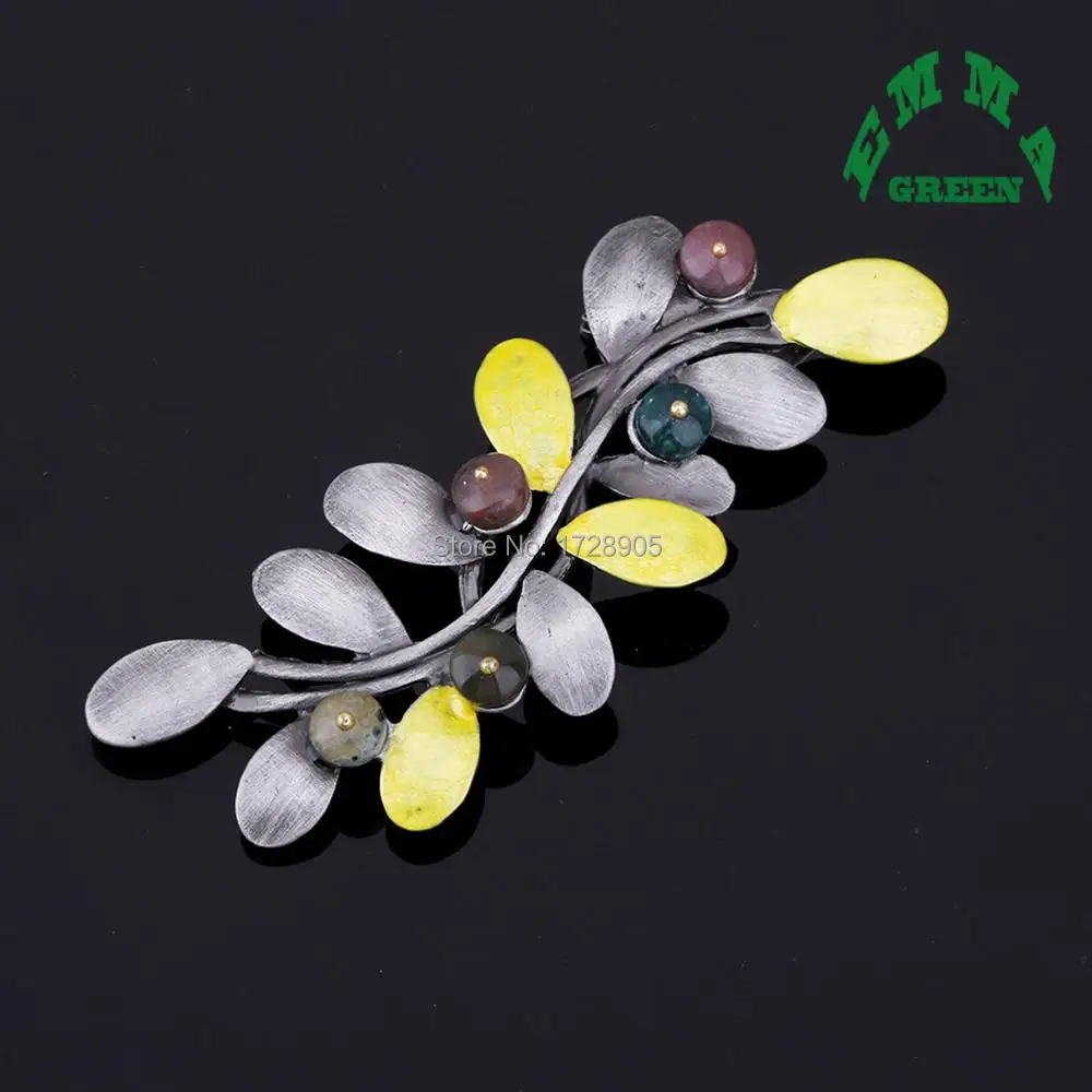 Agated Stone Leaf Brooch Pins for Women Top Quality Colored Flower Jewelry Fashion Wedding Party Invitation Bijoux Broches Femme
Agated Stone Leaf Brooch Pins for Women Top Quality Colored Flower Jewelry Fashion Wedding Party Invitation Bijoux Broches Femme