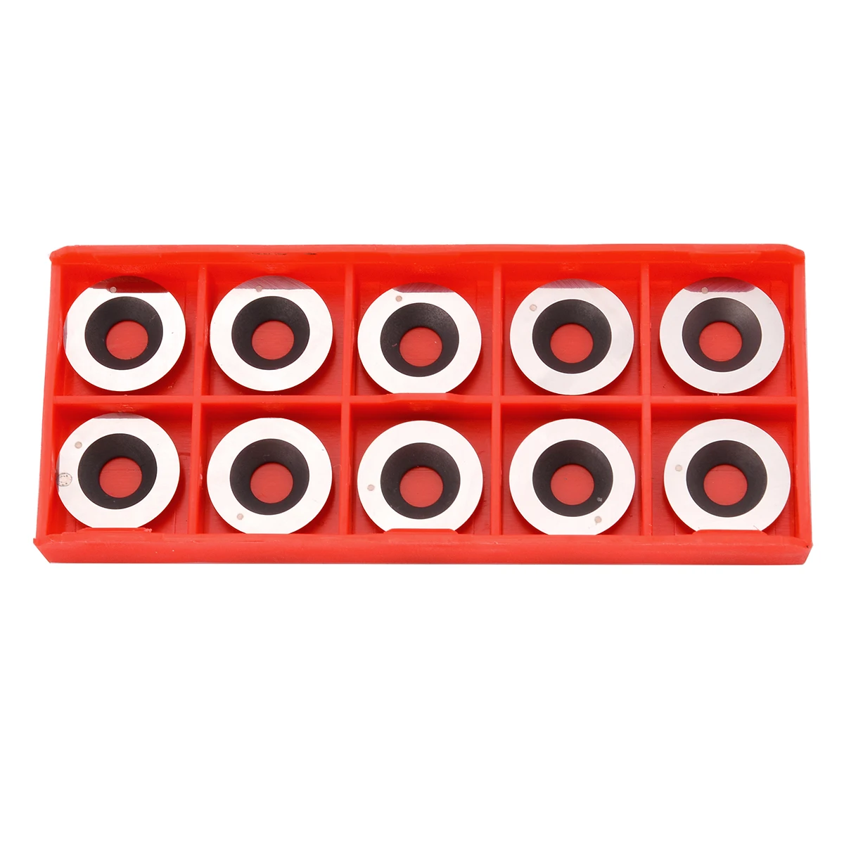 10pcs 60 Degree Carbide Inserts Round Woodworking Cutter 5/8 Inch Diameter Blades for Wood Turning Tool Boring Bar