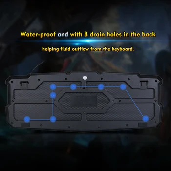 LX-K002 Gaming Keyboard Waterproof Characters Keyboard USB Wired 3-Level Backlit Keyboard Ergonomic Keyboard Switchable
LX-K002 Gaming Keyboard Waterproof Characters Keyboard USB Wired 3-Level Backlit Keyboard Ergonomic Keyboard Switchable