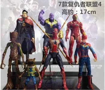 17cm Anime figure 7pcs/lot The avanger iron man/spiderman/Thanos action figure collectible model toys for boys
17cm Anime figure 7pcs/lot The avanger iron man/spiderman/Thanos action figure collectible model toys for boys