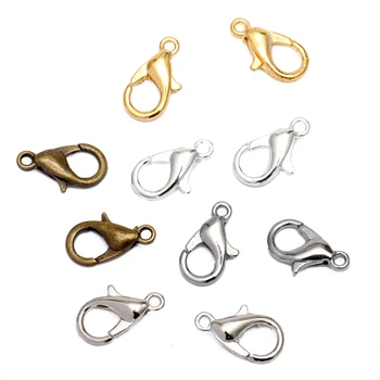 100pcs 10/12/14/16mm Jewelry Findings Alloy antique bronze/gold/Rhodium lobster clasp Hooks for Jewelry necklace&bracelet chain
100pcs 10/12/14/16mm Jewelry Findings Alloy antique bronze/gold/Rhodium lobster clasp Hooks for Jewelry necklace&bracelet chain