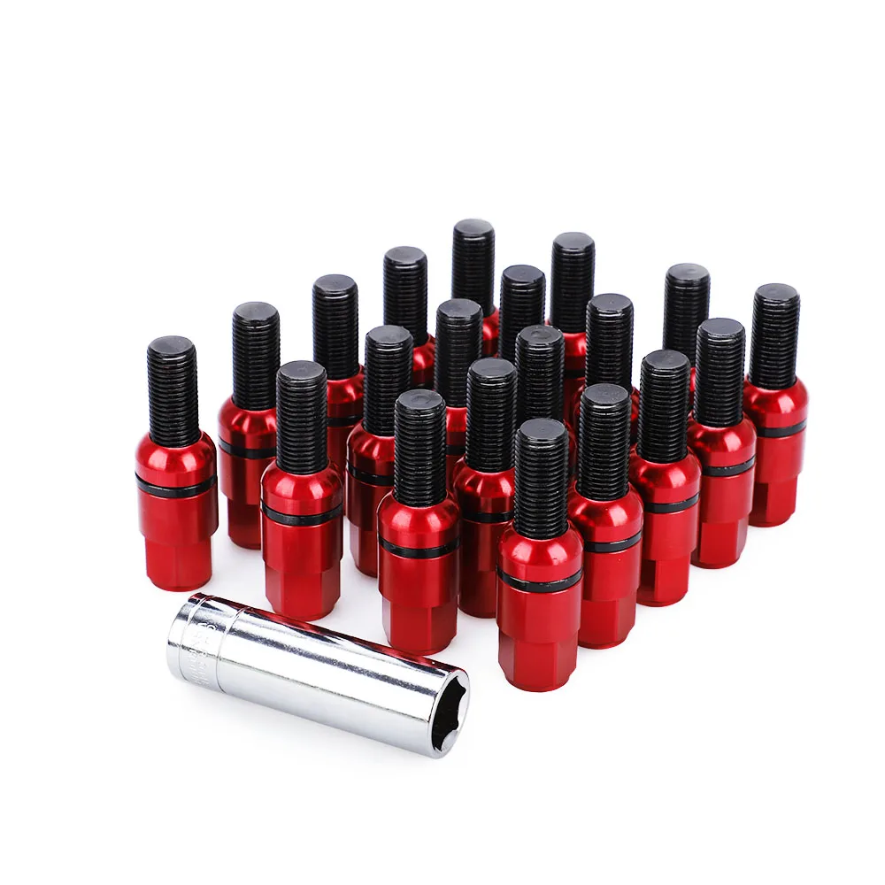20pcs Steel Ball Seat Lug Nuts Wheel Bolts With Caps For Bolts &Sleeve m14x1.5 Auto Accessorie For Audi Benz Porsche Volkswagen
20pcs Steel Ball Seat Lug Nuts Wheel Bolts With Caps For Bolts &Sleeve m14x1.5 Auto Accessorie For Audi Benz Porsche Volkswagen