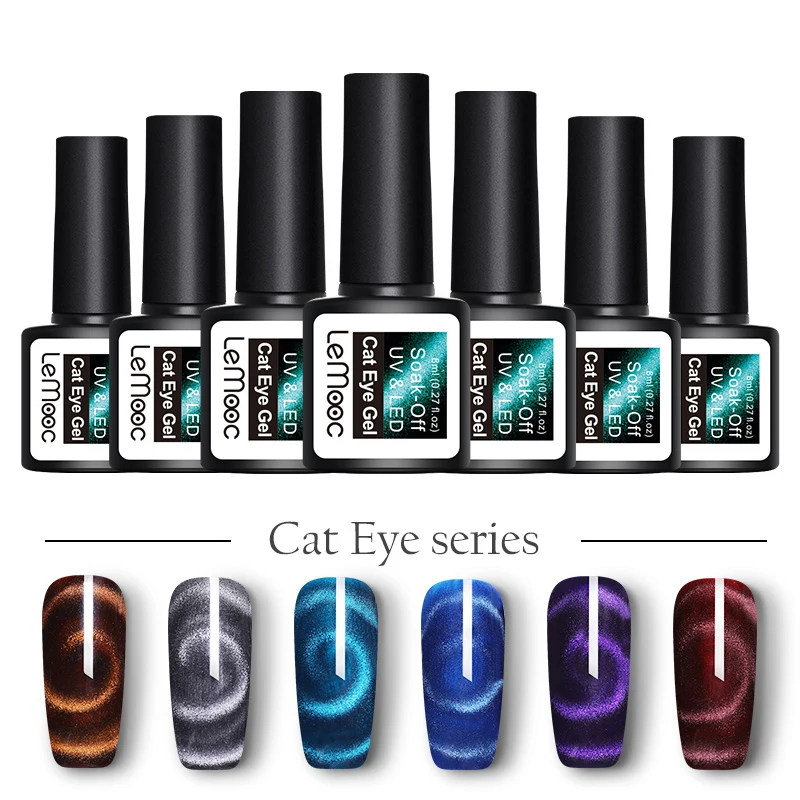 LEMOOC 8ml 3D Cat Eye Wide Gel Nail Polish Magnetic Soak Off Nail Art UV Gel Varnish Manicure Supplies
LEMOOC 8ml 3D Cat Eye Wide Gel Nail Polish Magnetic Soak Off Nail Art UV Gel Varnish Manicure Supplies