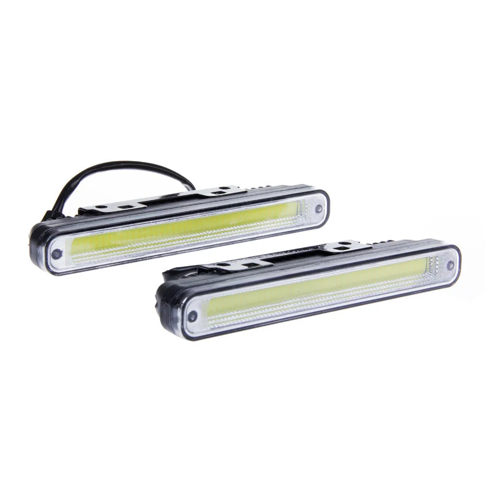 

2pcs 20cm Ultra-thin 12W COB LED Daytime Running Light LED DIY DRL Fog led lights with Protective tube and Stents