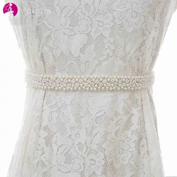 MOLANS Ivory Pearl Manual Beading Waist Seal for Wedding Dress Accessories Simple Solid Noble Satin Bride Belt for Elegant Women
MOLANS Ivory Pearl Manual Beading Waist Seal for Wedding Dress Accessories Simple Solid Noble Satin Bride Belt for Elegant Women
