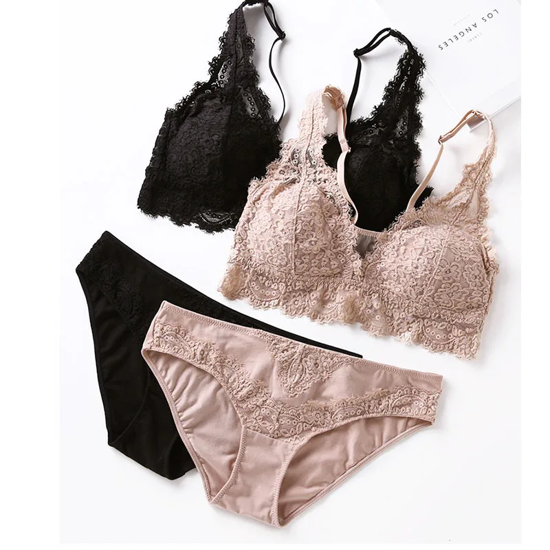 New French Bralette Women Underwear Set Wire-Free Lace Embroidery Ultra-thin Push Up Bra Set Sexy 5 Colour Comfortable Lingerie
New French Bralette Women Underwear Set Wire-Free Lace Embroidery Ultra-thin Push Up Bra Set Sexy 5 Colour Comfortable Lingerie