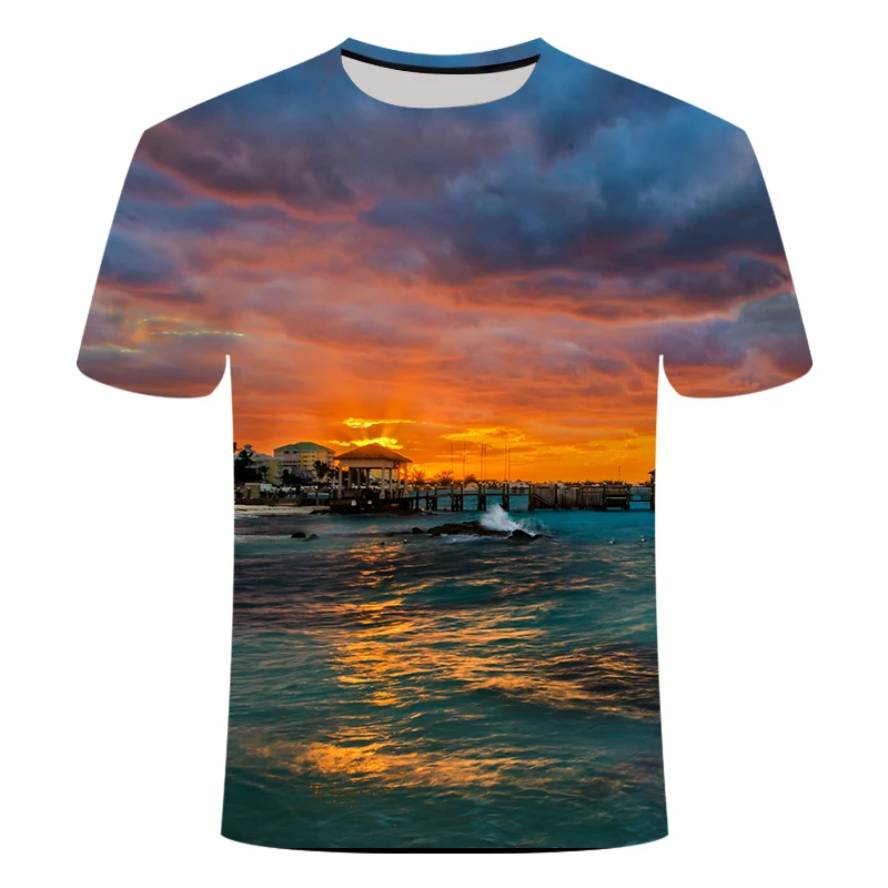 Summer beach seaside holiday rainforest clothes T-shirt men and women trend short sleeve Hawaii Maldives large size 6XL 3D print
Summer beach seaside holiday rainforest clothes T-shirt men and women trend short sleeve Hawaii Maldives large size 6XL 3D print