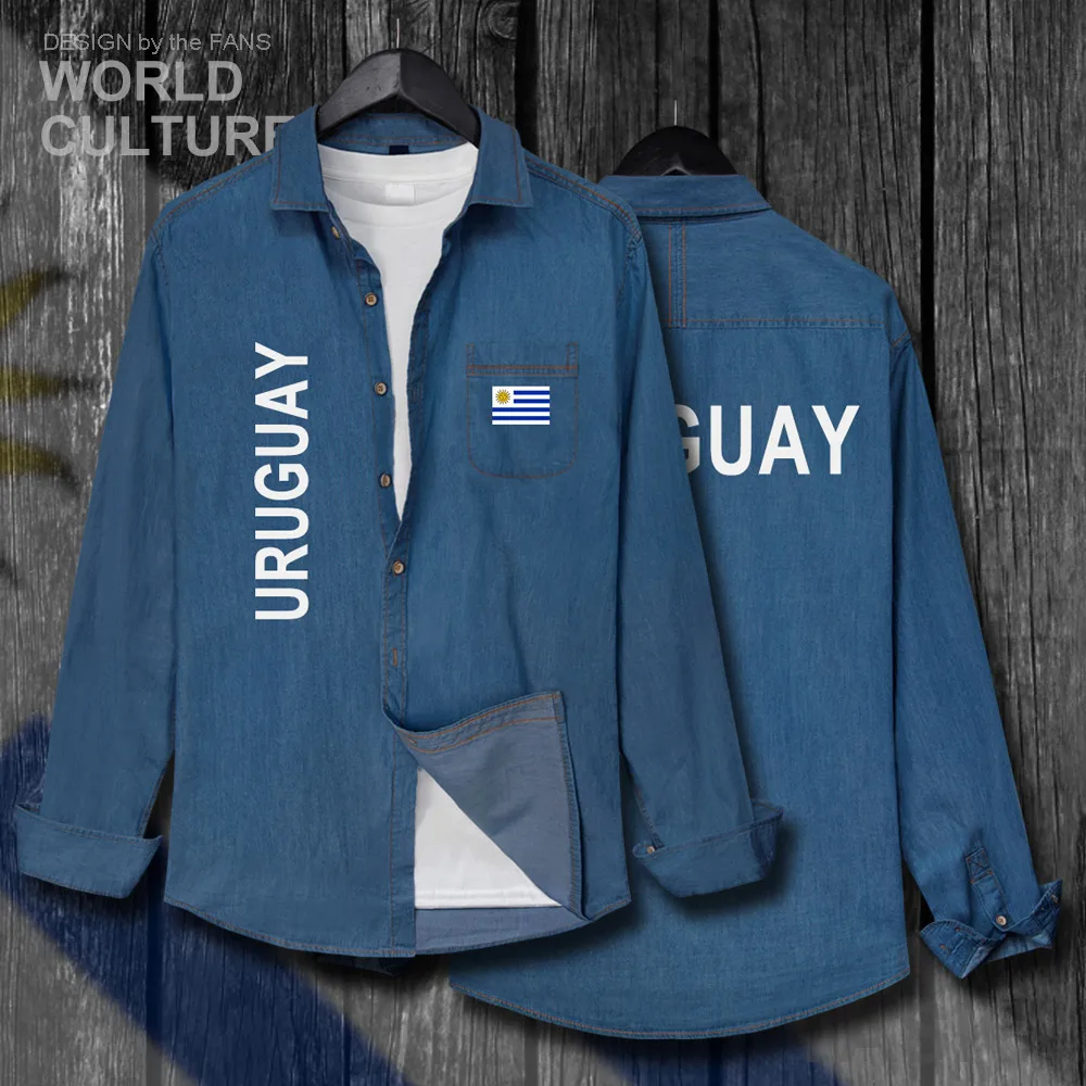 Uruguay Uruguayan URY UY Men fashion clothes Spring Autumn Cotton new Turn-down Collar Jeans Shirt Long Sleeve Cowboy Coat Tops
Uruguay Uruguayan URY UY Men fashion clothes Spring Autumn Cotton new Turn-down Collar Jeans Shirt Long Sleeve Cowboy Coat Tops
