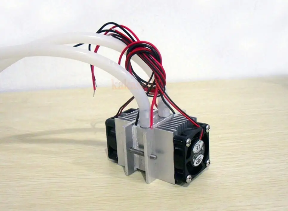 DIY kits Thermoelectric Peltier Refrigeration Cooling System + fan +2 TEC1-12706
DIY kits Thermoelectric Peltier Refrigeration Cooling System + fan +2 TEC1-12706