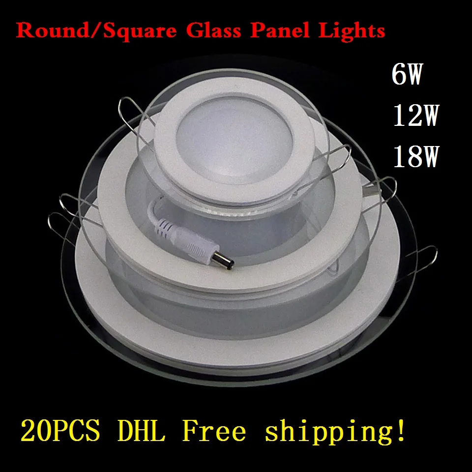 20pcs/lot 6W 12W 18W Led downlights Fixture Round/Square glass anti-fog down light 110-240V Led panel Lights Cool/Warm White
20pcs/lot 6W 12W 18W Led downlights Fixture Round/Square glass anti-fog down light 110-240V Led panel Lights Cool/Warm White