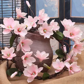 1pcs Fake Magnolia Flower Vine Silk Flower Vines 180cm Cream/Champagne/Pink Magnolia for Home Wall Hanging Decorative Flowers
1pcs Fake Magnolia Flower Vine Silk Flower Vines 180cm Cream/Champagne/Pink Magnolia for Home Wall Hanging Decorative Flowers