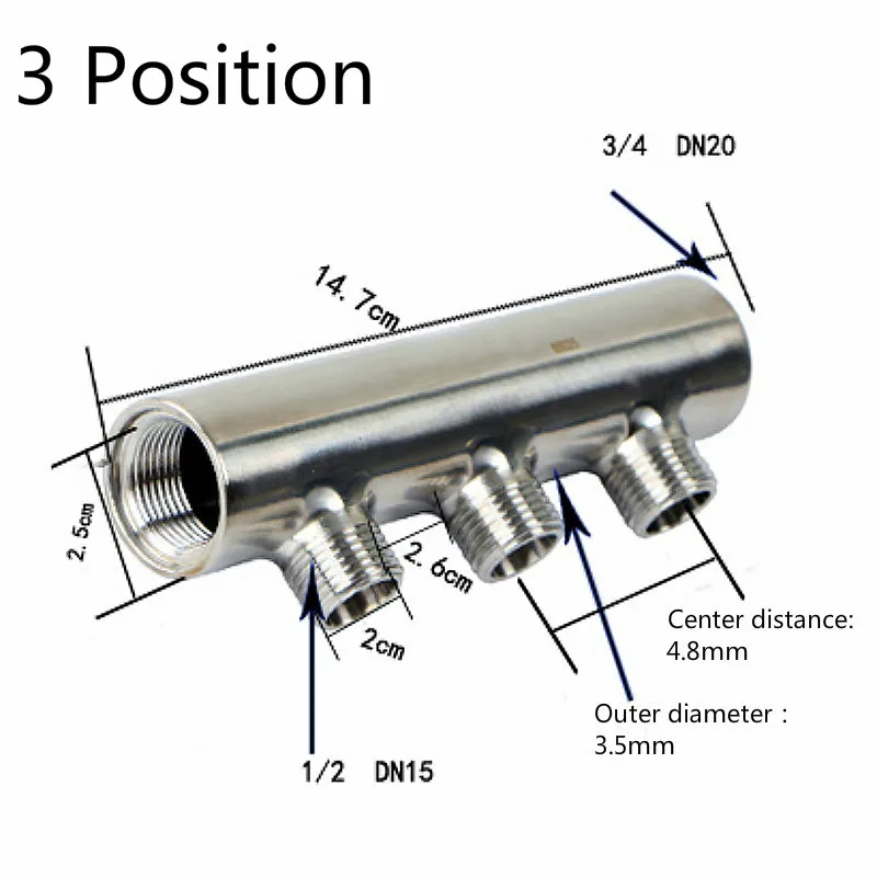 1/2 * 3/3/4/5/6/7 Position Water Distributor Pipe Connector Valve Water Knockout Drum Water Trap Connector Hydraulic Fittings
1/2 * 3/3/4/5/6/7 Position Water Distributor Pipe Connector Valve Water Knockout Drum Water Trap Connector Hydraulic Fittings
