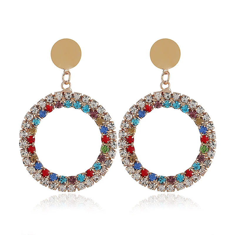 New Fashion Crystal Jaw Multicolor Rhinestone Metallic Sequin Stud Earrings For Women Boucles D'oreilles Jewelry Gifts AE159
New Fashion Crystal Jaw Multicolor Rhinestone Metallic Sequin Stud Earrings For Women Boucles D'oreilles Jewelry Gifts AE159