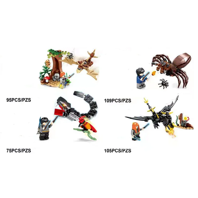 New Harri Potter Animal Series Magical Creatures Aragog Occamy Thunderbird Action Figures Building Blocks Toys For Children
New Harri Potter Animal Series Magical Creatures Aragog Occamy Thunderbird Action Figures Building Blocks Toys For Children