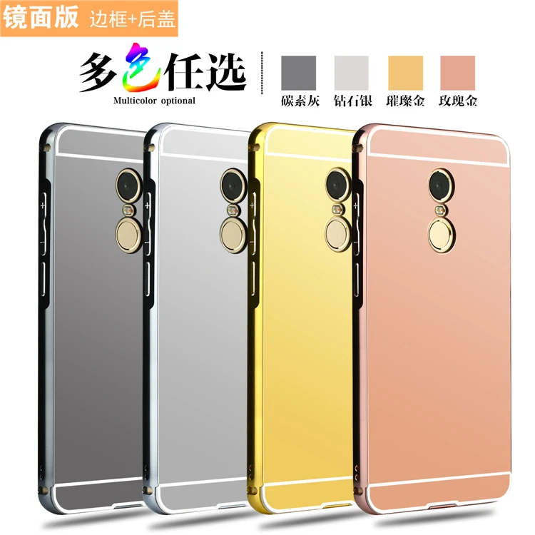 Metal Mirror Case For Xiaomi Redmi Note 4 Pro Prime/Note 4X Mirror PC Back Panel Aluminum Frame Metal Case
Metal Mirror Case For Xiaomi Redmi Note 4 Pro Prime/Note 4X Mirror PC Back Panel Aluminum Frame Metal Case