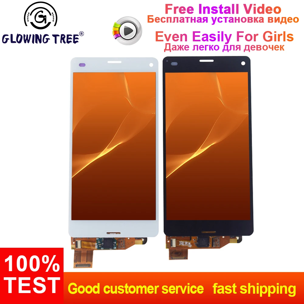 For Sony Xperia Z3 Mini Compact D5803 D5833 Touch Screen Digitizer Sensor Glass + LCD Display Monitor Module Panel Assembly
For Sony Xperia Z3 Mini Compact D5803 D5833 Touch Screen Digitizer Sensor Glass + LCD Display Monitor Module Panel Assembly