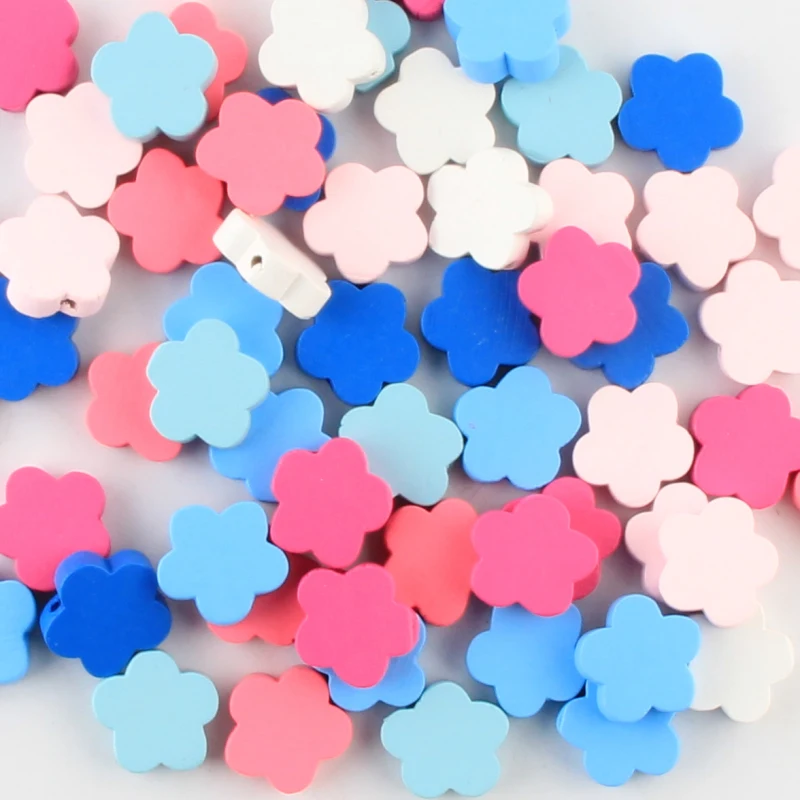 20mm Wood Beads 30pcs Flower Shape Mix color Wooden Beads for Jewelry Making DIY Baby Rattle Accessories
20mm Wood Beads 30pcs Flower Shape Mix color Wooden Beads for Jewelry Making DIY Baby Rattle Accessories