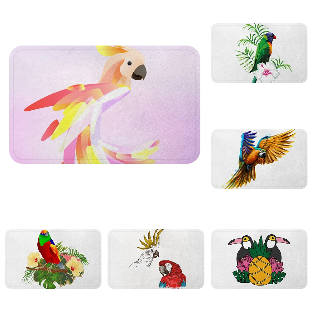 Tropical Parrots Toucans Birds Cool Mat Bath Carpet Anti-Slip Mats Room Car Floor Bar Rugs Door Home Decor Gift
Tropical Parrots Toucans Birds Cool Mat Bath Carpet Anti-Slip Mats Room Car Floor Bar Rugs Door Home Decor Gift