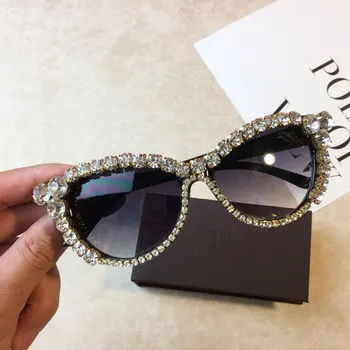 Fashion Women CatEye BlingBling Diamond Crystal Cat eye Sunglasses Rhinestone Frame Womens Sun Glasses
Fashion Women CatEye BlingBling Diamond Crystal Cat eye Sunglasses Rhinestone Frame Womens Sun Glasses