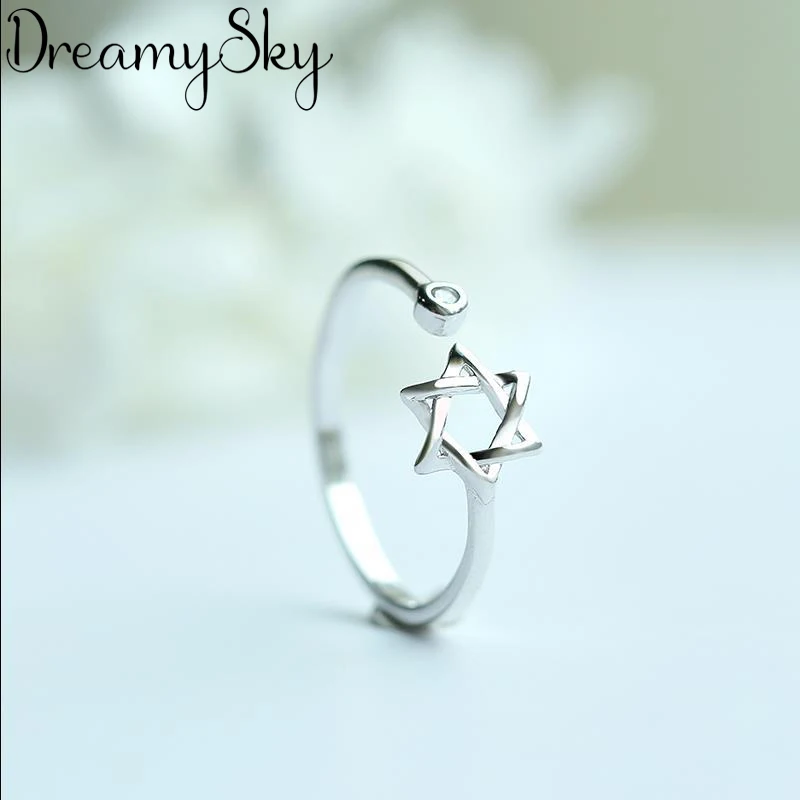 New 925 Sterling Silver CZ Star David Rings For Women Personality Bohemian Ethnic Jewelry Ladies Engagement Finger Rings
New 925 Sterling Silver CZ Star David Rings For Women Personality Bohemian Ethnic Jewelry Ladies Engagement Finger Rings
