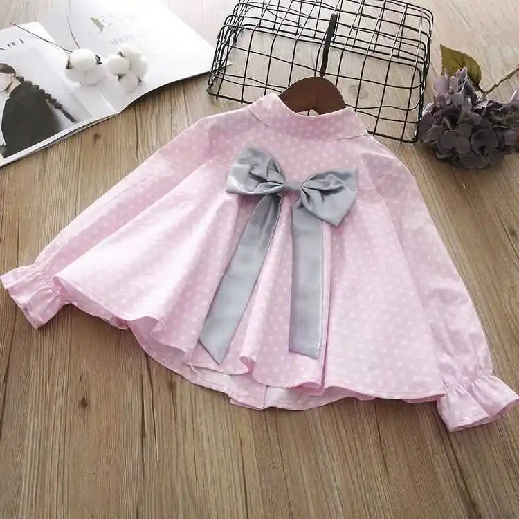 2019 Autumn new Baby girls wave point back big bow long sleeve shirt Kids Girl Children Tops Shirts Fashion Clothes
2019 Autumn new Baby girls wave point back big bow long sleeve shirt Kids Girl Children Tops Shirts Fashion Clothes