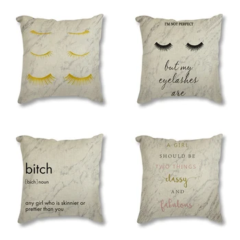 Perfume Eyelashes Marble Painting Decorative Back Cushion 45*45 Throw Pillow Linen Cotton Seat Cushion For Sofa Car Home Decor
Perfume Eyelashes Marble Painting Decorative Back Cushion 45*45 Throw Pillow Linen Cotton Seat Cushion For Sofa Car Home Decor