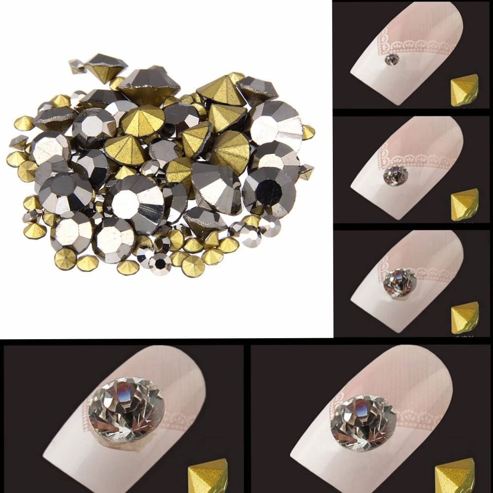 Nail Art Rhinestones Hematite Color Mini Pointback Crystal Stones Loose Strass Bead DIY Nail Art Decorations
Nail Art Rhinestones Hematite Color Mini Pointback Crystal Stones Loose Strass Bead DIY Nail Art Decorations