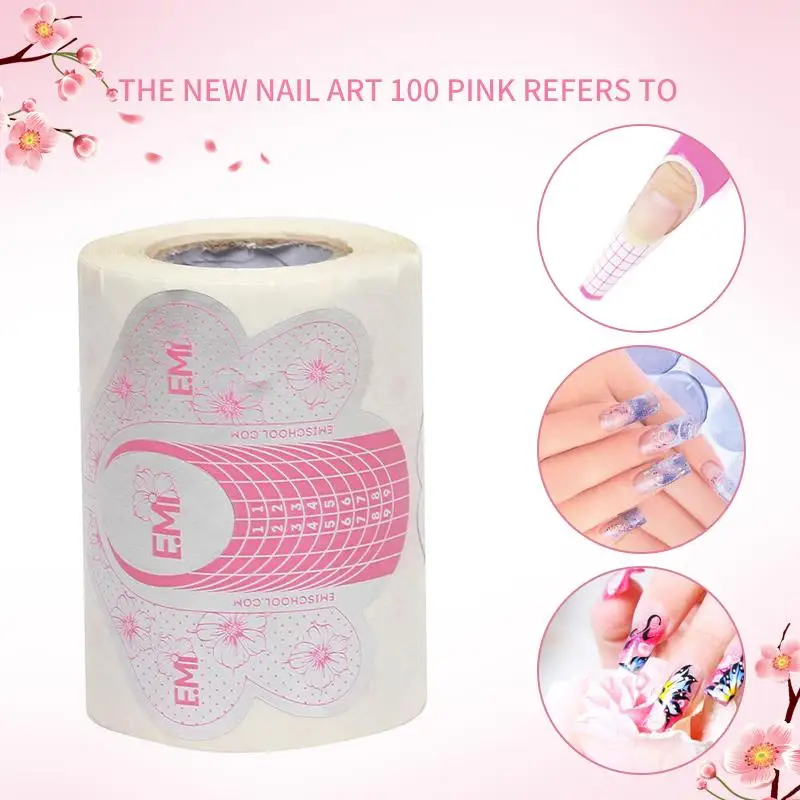 HOT SALE 100Pcs/Roll Nail Art Extension Form Paper Tray Fake Tip UV Gel Manicure Sticker
HOT SALE 100Pcs/Roll Nail Art Extension Form Paper Tray Fake Tip UV Gel Manicure Sticker