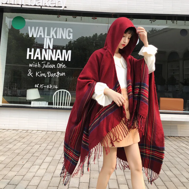 2019 new arrival Poncho women in autumn and winter thick warm double-sided striped tassel scarf comfortable soft travel shawl
2019 new arrival Poncho women in autumn and winter thick warm double-sided striped tassel scarf comfortable soft travel shawl