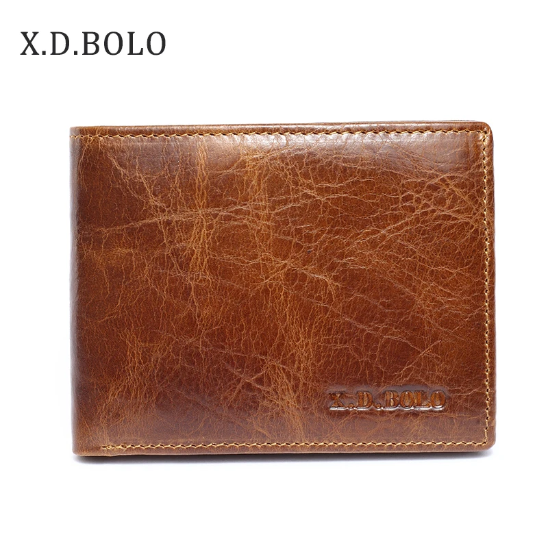 X.D.BOLO Vintage Genuine Leather Men Wallets Money Purse Card Holder Short Wallet With a Compartment for Coins
X.D.BOLO Vintage Genuine Leather Men Wallets Money Purse Card Holder Short Wallet With a Compartment for Coins